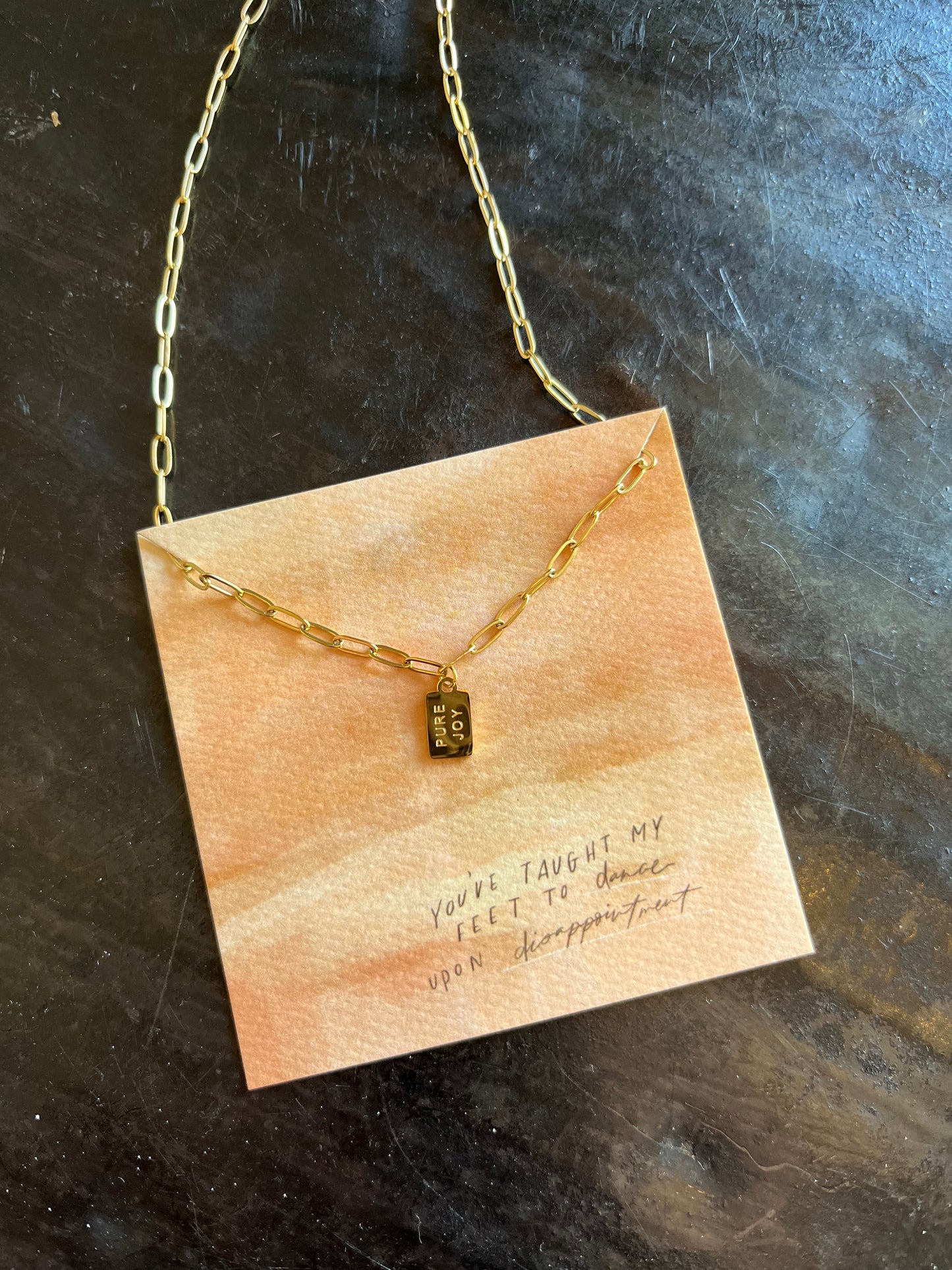 Pure Joy Tag Necklace