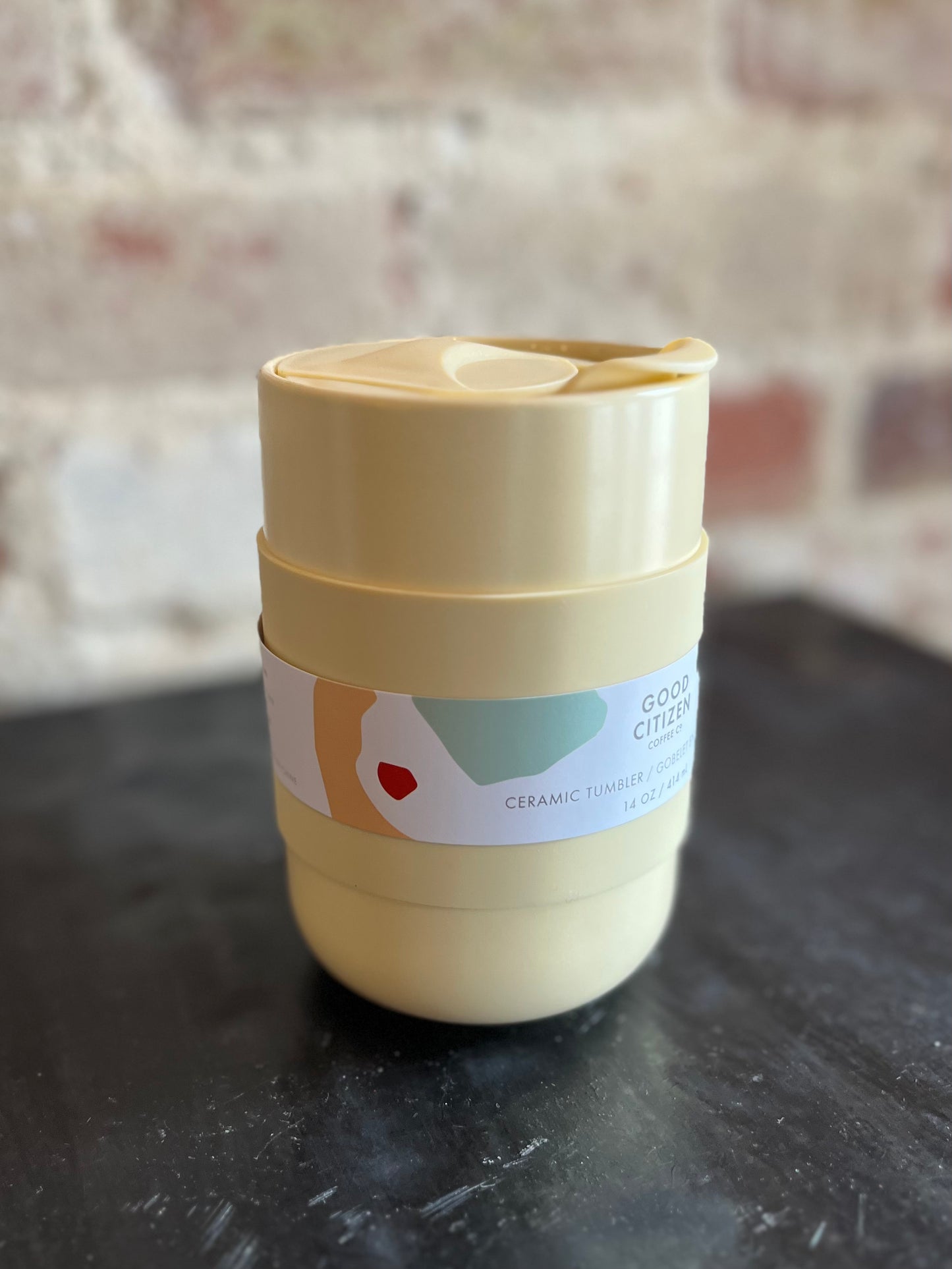 Ceramic Tumbler- Butter Yellow