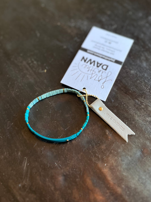 Ombre Bracelet- Joy & Kindness Turquoise/Gold