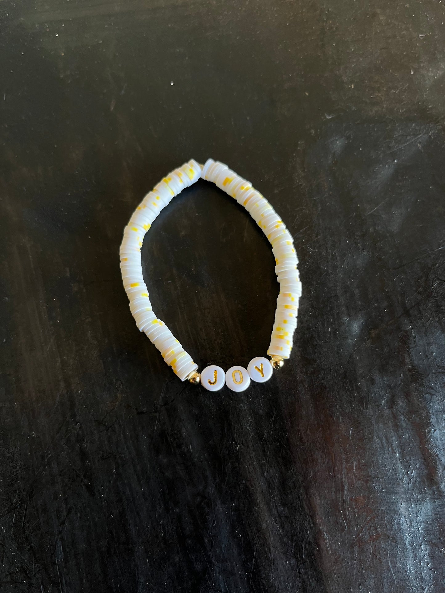 The JOY Bracelet- Heishi Beads