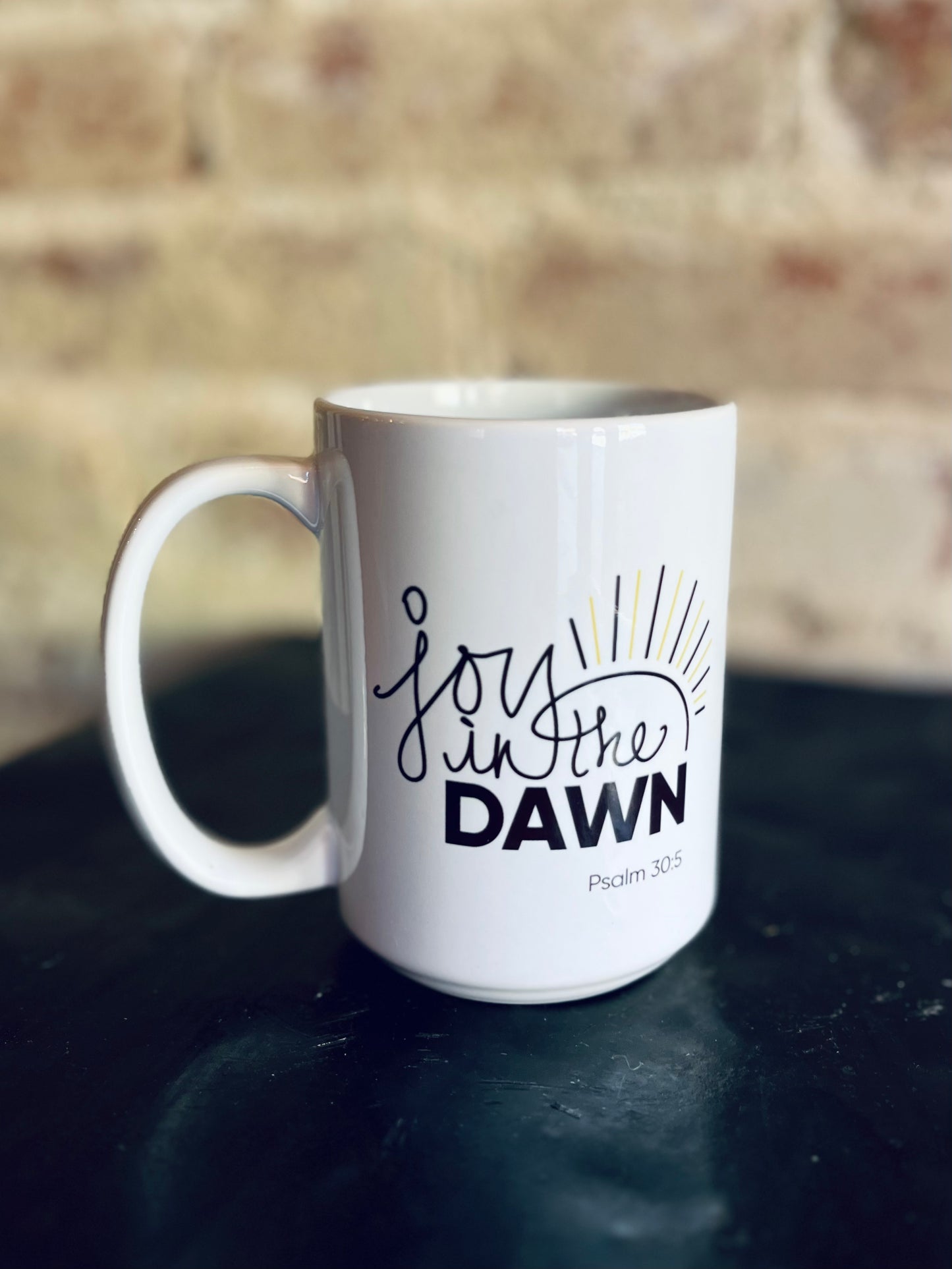 Joy in the Dawn Mug- White