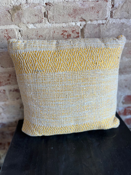 Yellow Woven Pillow