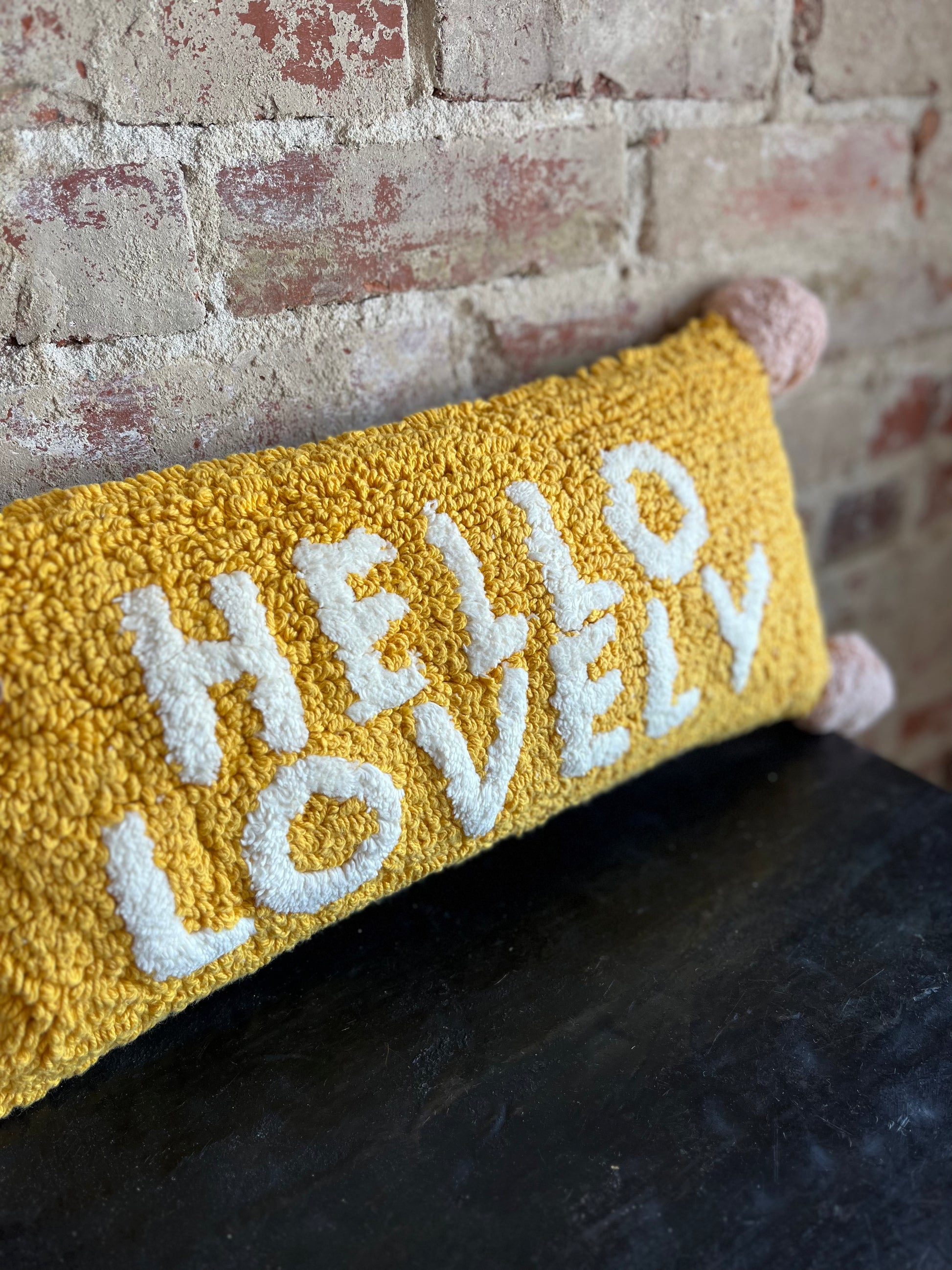 Hello online lovely pillow