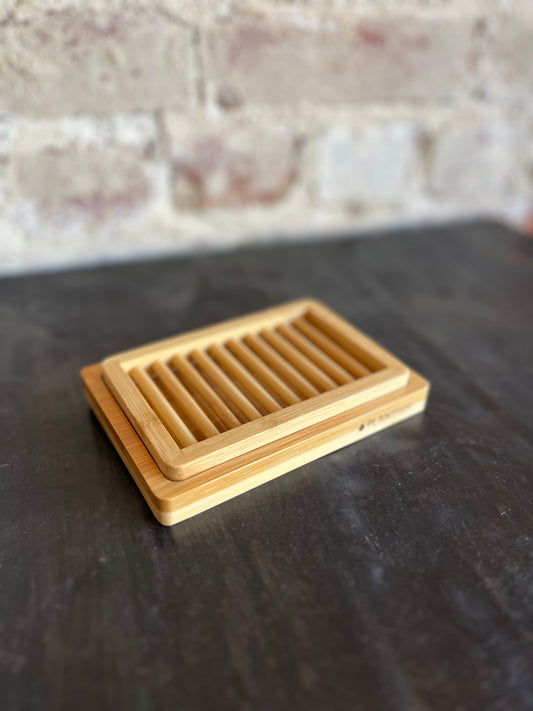 Bamboo Soap Dish- Dual Layer